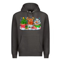 Smoke festive christmas cupcakes Premium Hoodie - CowhideDigitalArt