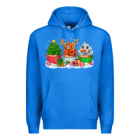 True Royal festive christmas cupcakes Premium Hoodie - CowhideDigitalArt