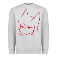 Heather Grey Aphmau Sketch Heavyweight Sweatshirt - artisFamous