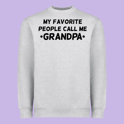 My Favorite People Call Me Grandpa Black Heavyweight Sweatshirt Designed By Artisfamous