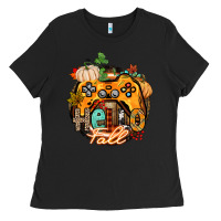 Black hello fall gamer Ladies Tee - CowGirlArtShop