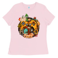 Bubblegum Pink hello fall gamer Ladies Tee - CowGirlArtShop