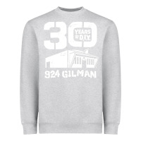 Heather Grey 30 years of diy 924 gilman streets Heavyweight Sweatshirt - artisFamous