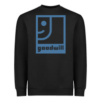 Black GOODWILL Heavyweight Sweatshirt - artisFamous