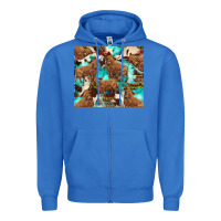 True Royal astec cowhide highlands cow Zipper Hoodie - BarkalooDesign