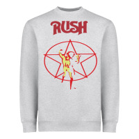 Heather Grey rush Heavyweight Sweatshirt - artisFamous