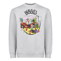 Heather Grey wavves Heavyweight Sweatshirt - artisFamous