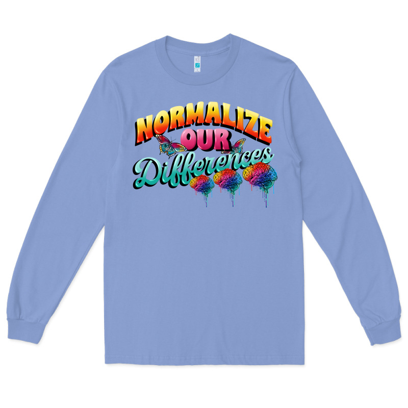 Normalize Our Differences Autism Long Sleeve Tee by FaDigitalArtStudio | Teevron
