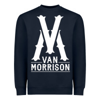 Navy Van Morrison Music Heavyweight Sweatshirt - artisFamous