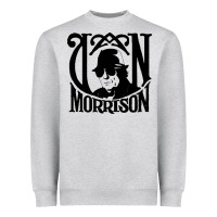Heather Grey Van Morrison Music Heavyweight Sweatshirt - artisFamous