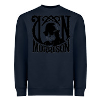 Navy Van Morrison Music Heavyweight Sweatshirt - artisFamous