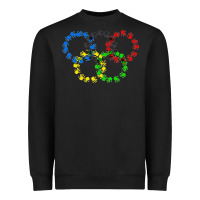 Black winter olympics Heavyweight Sweatshirt - artisFamous