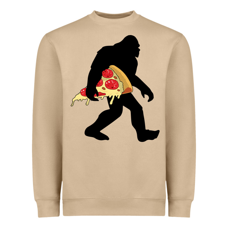 Bigfoot Carrying Pizza Heavyweight Sweatshirt by artisFamous | Teevron