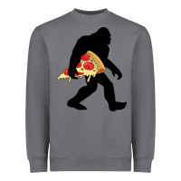 Storm bigfoot carrying pizza Heavyweight Sweatshirt - artisFamous