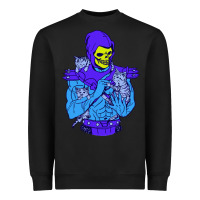 Black skeletor's cat premium scoop csic las Heavyweight Sweatshirt - artisFamous