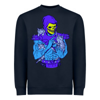 Navy skeletor's cat premium scoop csic las Heavyweight Sweatshirt - artisFamous