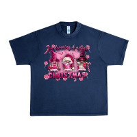 Navy i'm dreaming of a pink christmas Urban Heavy Tee - FaDigitalArtStudio