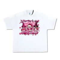 White i'm dreaming of a pink christmas Urban Heavy Tee - FaDigitalArtStudio