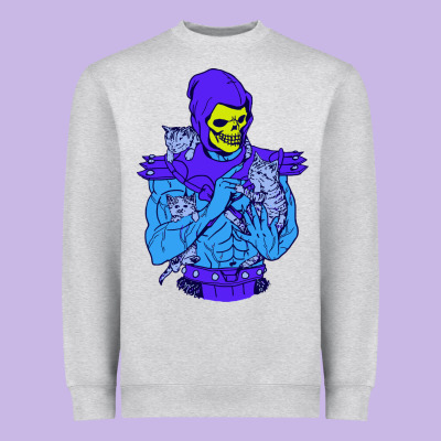 Skeletor's Cat Premium Scoop Csic Las Heavyweight Sweatshirt Designed By Artisfamous