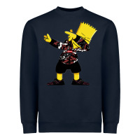 Navy dabbing bart Heavyweight Sweatshirt - artisFamous