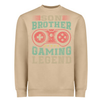 Mushroom SON BROTHER GAMING LEGEND Heavyweight Sweatshirt - artisFamous
