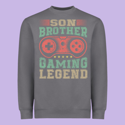 Son Brother Gaming Legend Heavyweight Sweatshirt Designed By Artisfamous