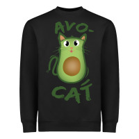 Black avocat Heavyweight Sweatshirt - artisFamous