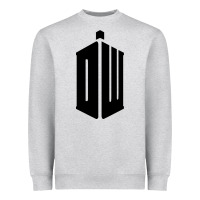 Heather Grey dr who tshirt Heavyweight Sweatshirt - artisFamous