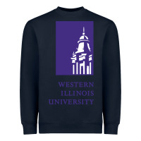 Navy Western Illinois College Heavyweight Sweatshirt - artisFamous