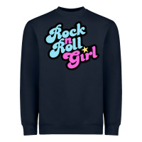 Navy rock n roll girl Heavyweight Sweatshirt - artisFamous