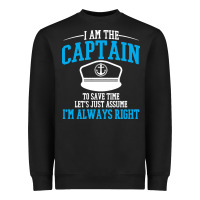 Captain Funny Boating Sailing Heavyweight Sweatshirt | Teevron