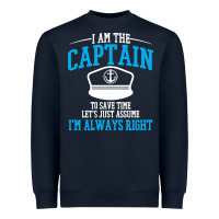 Navy captain funny boating sailing Heavyweight Sweatshirt - artisFamous