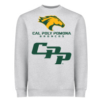 Heather Grey cal pol pomona Heavyweight Sweatshirt - artisFamous