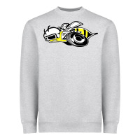 Heather Grey super bee Heavyweight Sweatshirt - artisFamous