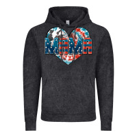 Vintage Black American Mama heart Vintage Hoodie - FaDigitalArtStudio