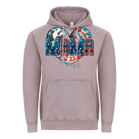 Vintage Zinc American Mama heart Vintage Hoodie - FaDigitalArtStudio