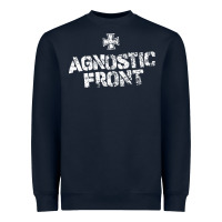 Navy agnostic font Heavyweight Sweatshirt - artisFamous