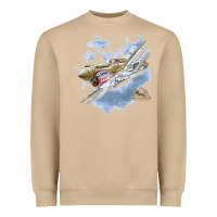 Mushroom flying tigers Heavyweight Sweatshirt - artisFamous