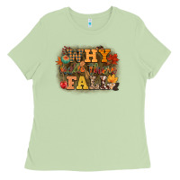 Matcha why hello there fall Ladies Tee - CowGirlArtShop
