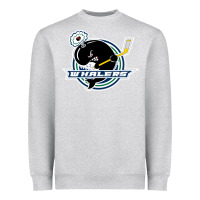 Heather Grey plymouth whalers Hockey Heavyweight Sweatshirt - artisFamous