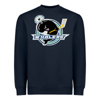 Navy plymouth whalers Hockey Heavyweight Sweatshirt - artisFamous