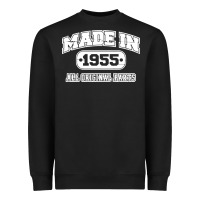 Black made in 1955 funny vintage Heavyweight Sweatshirt - artisFamous