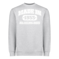 Heather Grey made in 1955 funny vintage Heavyweight Sweatshirt - artisFamous
