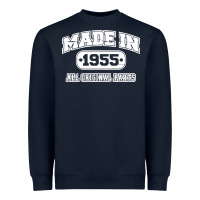Navy made in 1955 funny vintage Heavyweight Sweatshirt - artisFamous