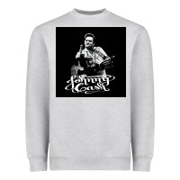 Heather Grey Johnny Cash Music Heavyweight Sweatshirt - artisFamous