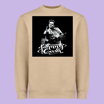 Johnny Cash Music Heavyweight Sweatshirt Designed By Artisfamous