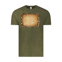 Vintage Olive Buralp and Leopard Vintage Tee - CowCowDesign