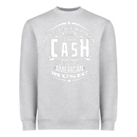 Heather Grey Johnny Cash Music Heavyweight Sweatshirt - artisFamous