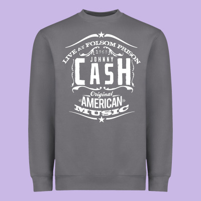 Johnny Cash Music Heavyweight Sweatshirt Designed By Artisfamous