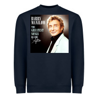 Navy Best Barry Manilow Heavyweight Sweatshirt - artisFamous